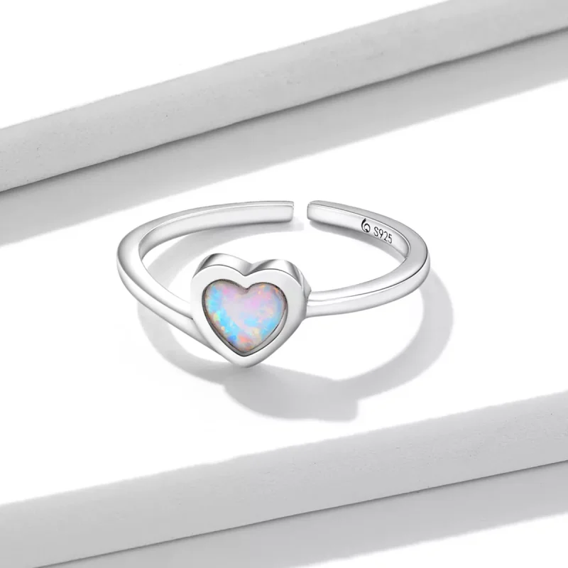 (immagine per) Anello aperto tipo Pandora Opale Amore - BSR234 - Visualizza 4