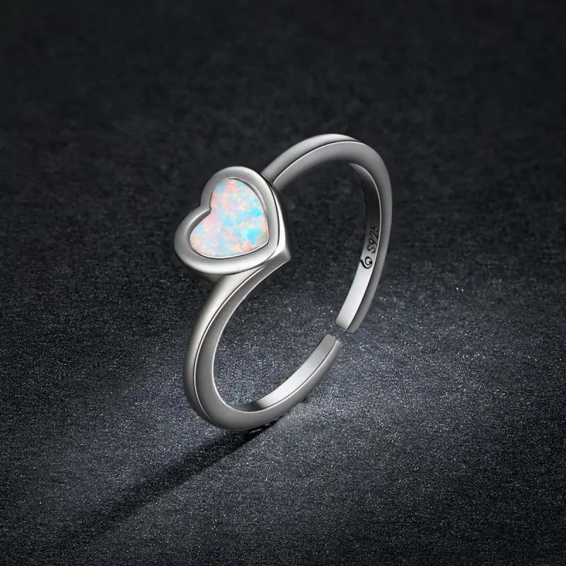 (immagine per) Anello aperto tipo Pandora Opale Amore - BSR234 - Visualizza 5