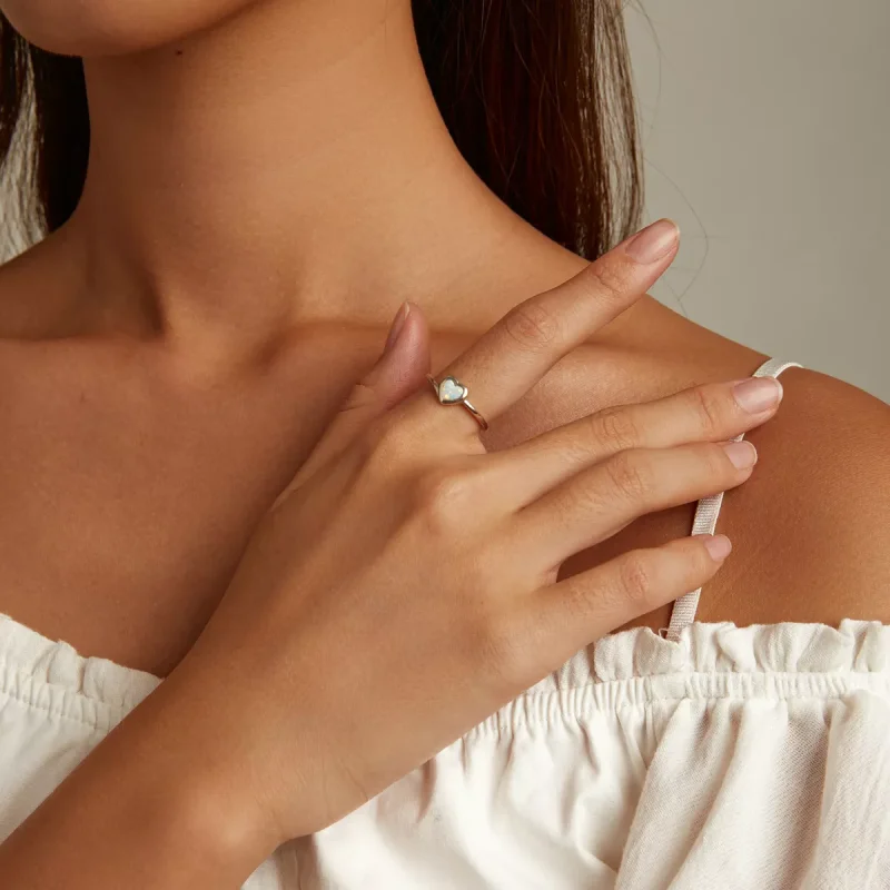 (immagine per) Anello aperto tipo Pandora Opale Amore - BSR234 - Visualizza 8