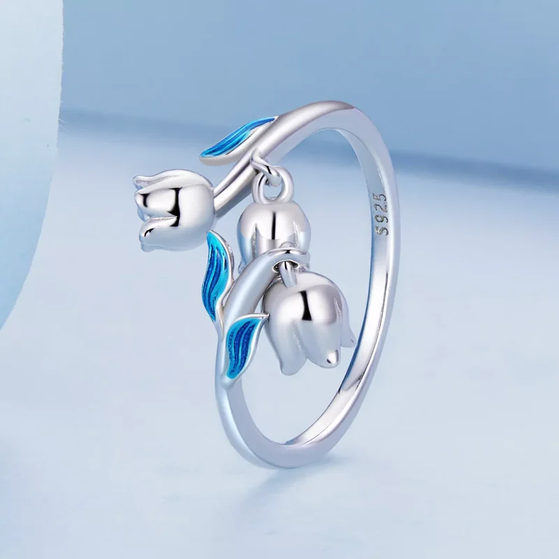 (immagine per) Anello aperto tipo Pandora Orchidea - BSR287 - Visualizza 2