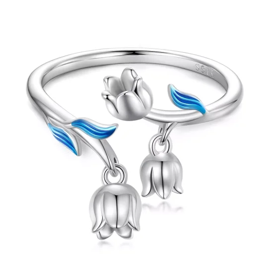 (immagine per) Anello aperto tipo Pandora Orchidea - BSR287