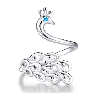 (immagine per) Anello aperto tipo Pandora Pavone - SCR592