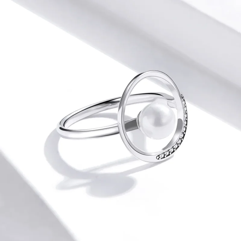 (immagine per) Anello aperto tipo Pandora Perla di conchiglia delicata - SCR664 - Visualizza 4