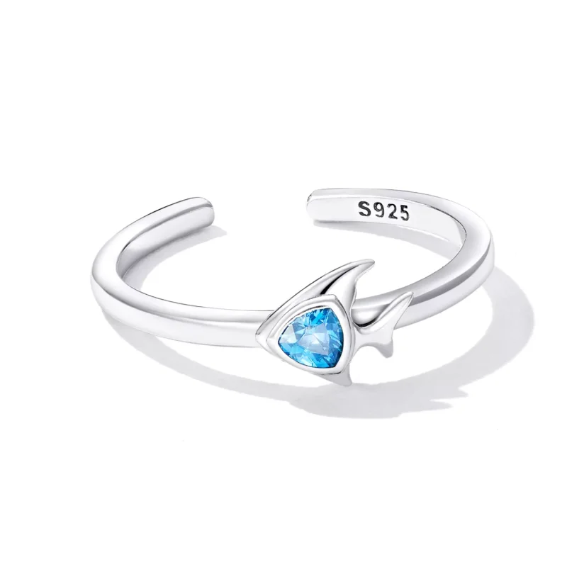 (immagine per) Anello aperto tipo Pandora Pesce creativo - SCR817 - Visualizza 3