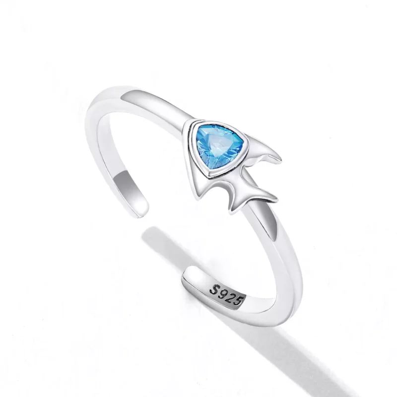 (immagine per) Anello aperto tipo Pandora Pesce creativo - SCR817 - Visualizza 5