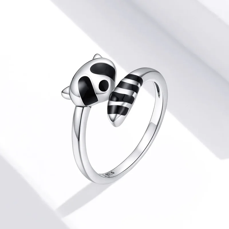 (immagine per) Anello aperto tipo Pandora Piccolo procione - SCR652 - Visualizza 2