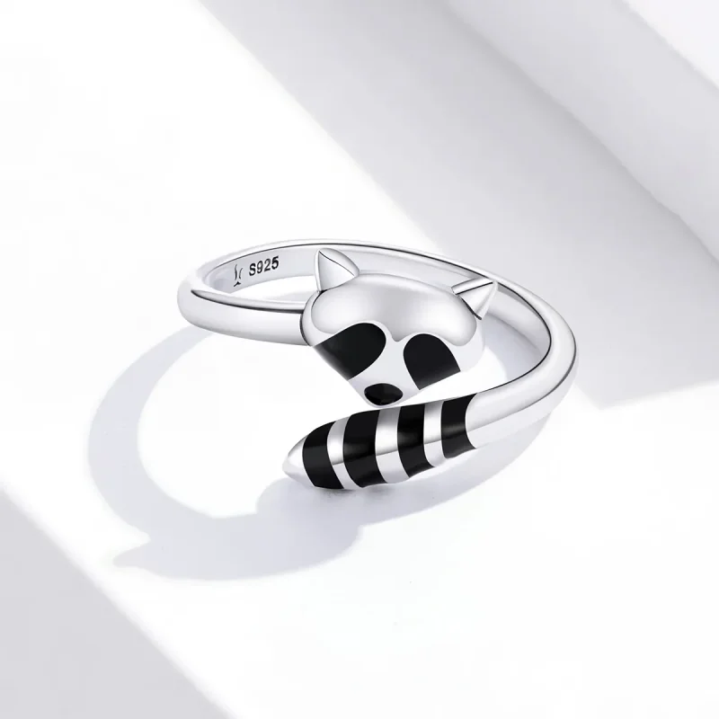 (immagine per) Anello aperto tipo Pandora Piccolo procione - SCR652 - Visualizza 3