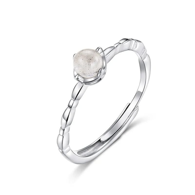 (immagine per) Anello aperto tipo Pandora Pietra di luna - SCR536