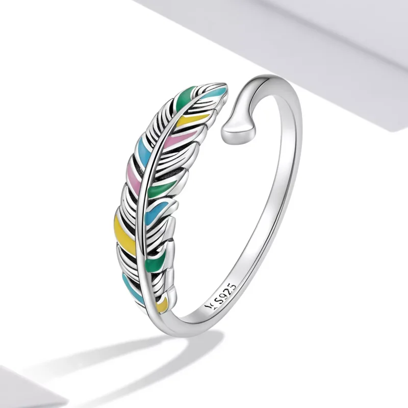 (immagine per) Anello aperto tipo Pandora Piuma - SCR799 - Visualizza 2