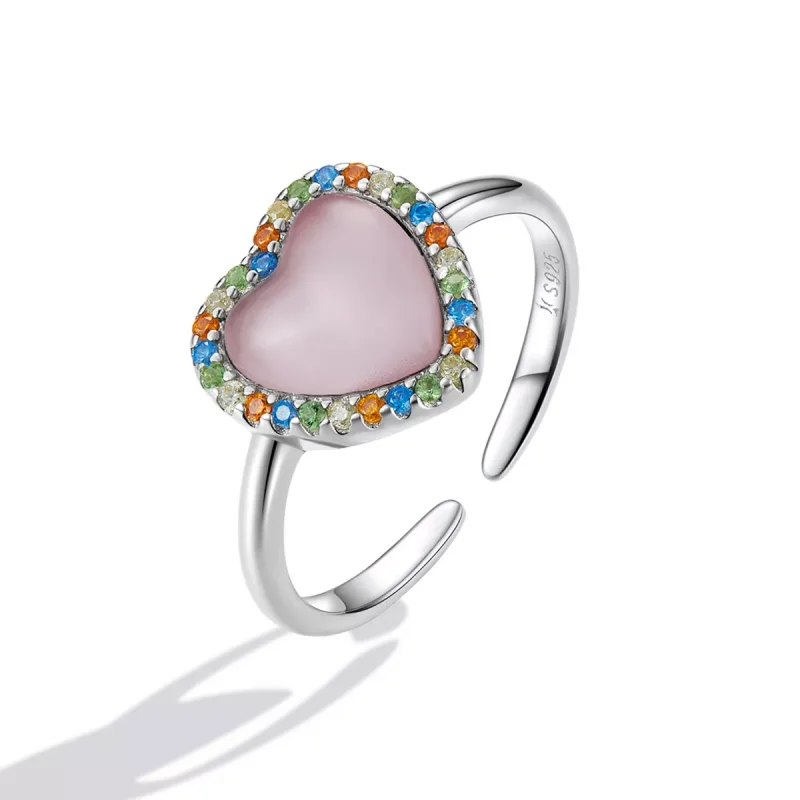 (immagine per) Anello aperto tipo Pandora Ragazza Amore - SCR803 - Visualizza 2