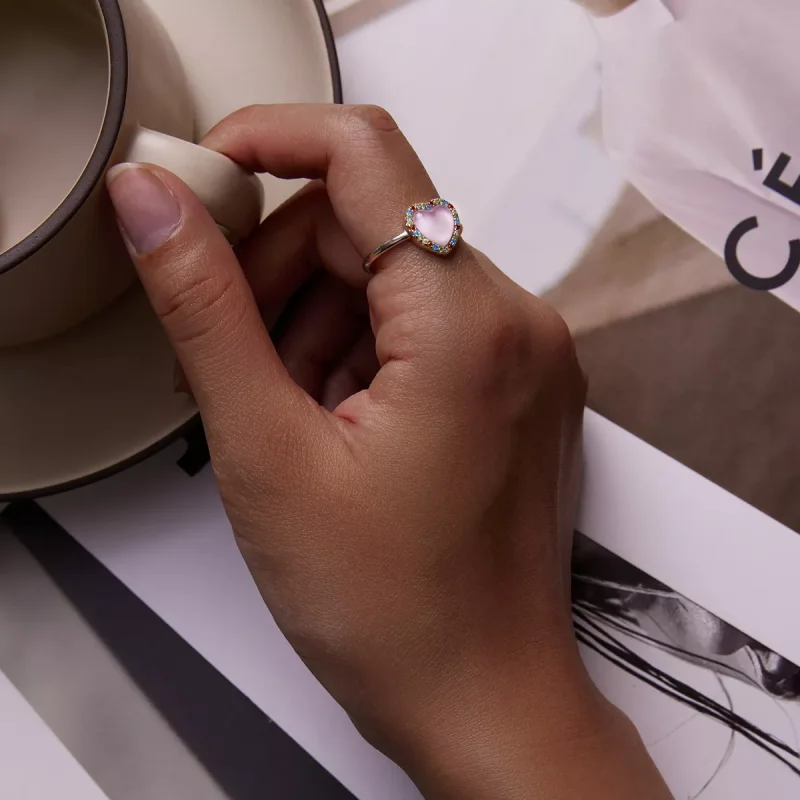 (immagine per) Anello aperto tipo Pandora Ragazza Amore - SCR803 - Visualizza 6