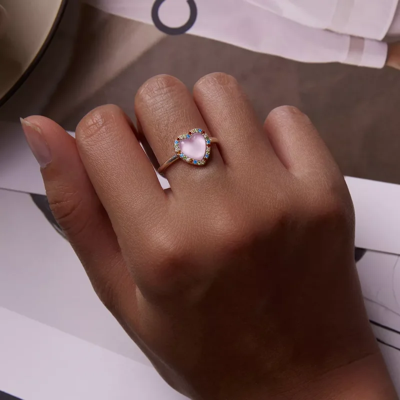 (immagine per) Anello aperto tipo Pandora Ragazza Amore - SCR803 - Visualizza 7