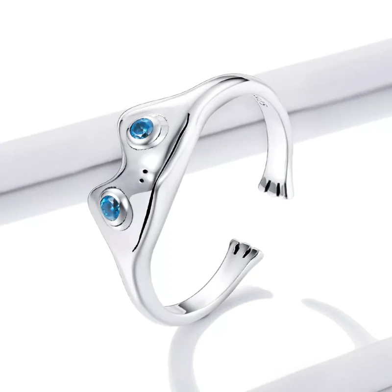 (immagine per) Anello aperto tipo Pandora Rana divertente - BSR197 - Visualizza 2