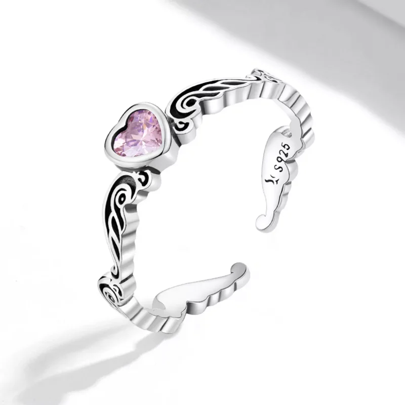 (immagine per) Anello aperto tipo Pandora Reticolo Retro - Cuore - SCR766 - Visualizza 2