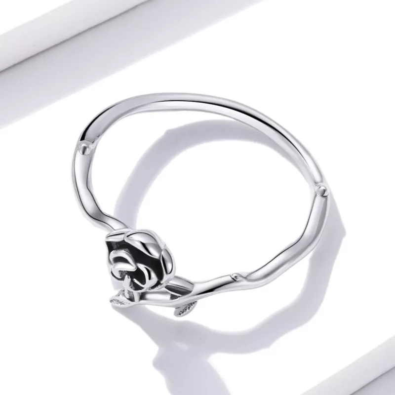 (immagine per) Anello aperto tipo Pandora Rosa spinosa - BSR196 - Visualizza 3