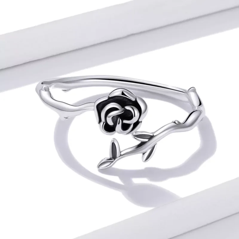 (immagine per) Anello aperto tipo Pandora Rosa spinosa - BSR196 - Visualizza 4