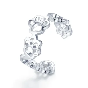 (immagine per) Anello aperto tipo Pandora Sentiero della zampa - SCR424