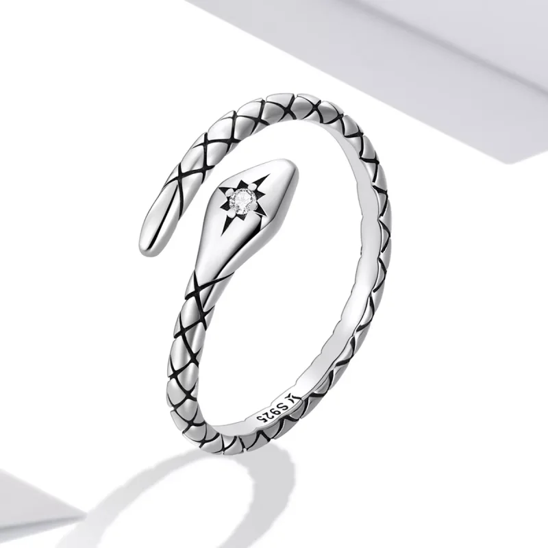 (immagine per) Anello aperto tipo Pandora Serpente spirito retrò - SCR798 - Visualizza 2