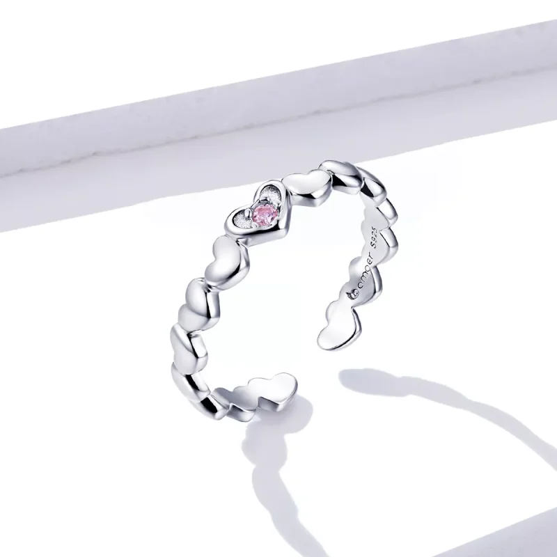 (immagine per) Anello aperto tipo Pandora Specchio del cuore - BSR100 - Visualizza 2