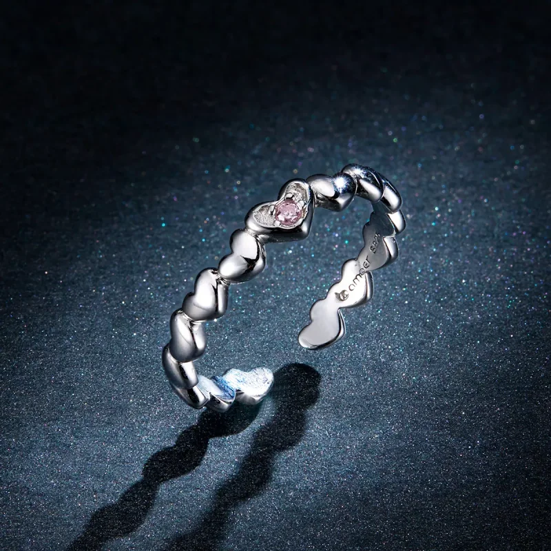 (immagine per) Anello aperto tipo Pandora Specchio del cuore - BSR100 - Visualizza 5