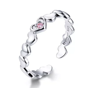 (immagine per) Anello aperto tipo Pandora Specchio del cuore - BSR100