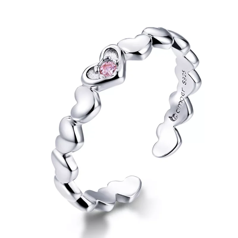 (immagine per) Anello aperto tipo Pandora Specchio del cuore - BSR100