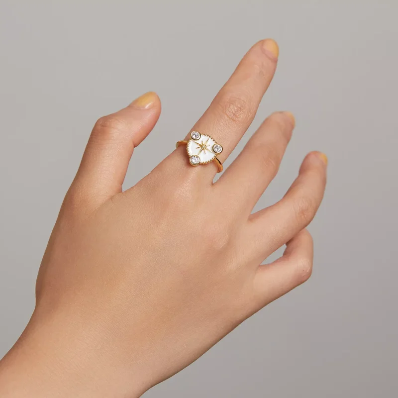 (immagine per) Anello aperto tipo Pandora Stella della personalità - SCR733 - Visualizza 5