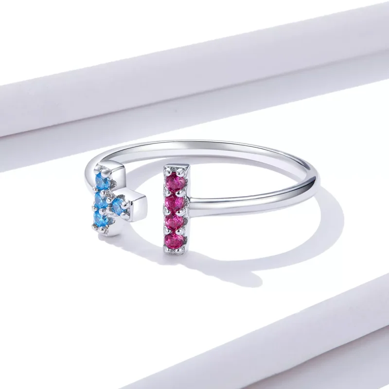 (immagine per) Anello aperto tipo Pandora Tetris - BSR114 - Visualizza 4