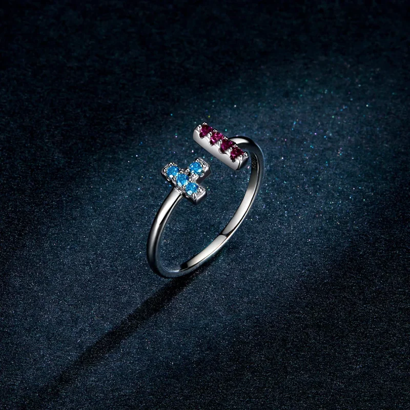 (immagine per) Anello aperto tipo Pandora Tetris - BSR114 - Visualizza 5