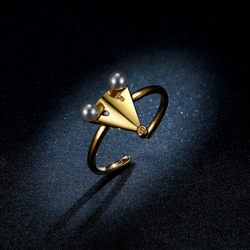 (immagine per) Anello aperto tipo Pandora Topo Perla - BSR103 - Visualizza 5