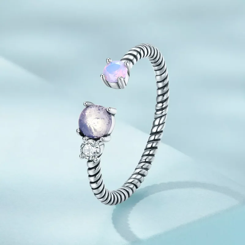 (immagine per) Anello aperto tipo Pandora Torsione di gemme - SCR839 - Visualizza 2