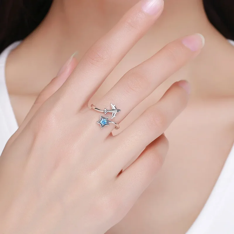 (immagine per) Anello aperto tipo Pandora Tour stellari - SCR322 - Visualizza 3
