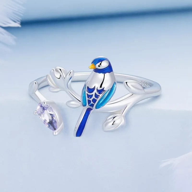 (immagine per) Anello aperto tipo Pandora Uccello - BSR288 - Visualizza 3