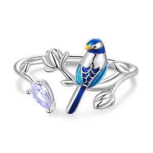 (immagine per) Anello aperto tipo Pandora Uccello - BSR288