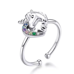 (immagine per) Anello aperto tipo Pandora Unicorno da sogno - SCR644