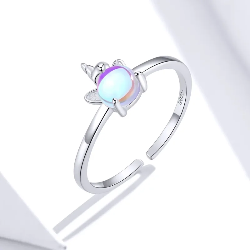 (immagine per) Anello aperto tipo Pandora Unicorno fantasia - SCR642 - Visualizza 2