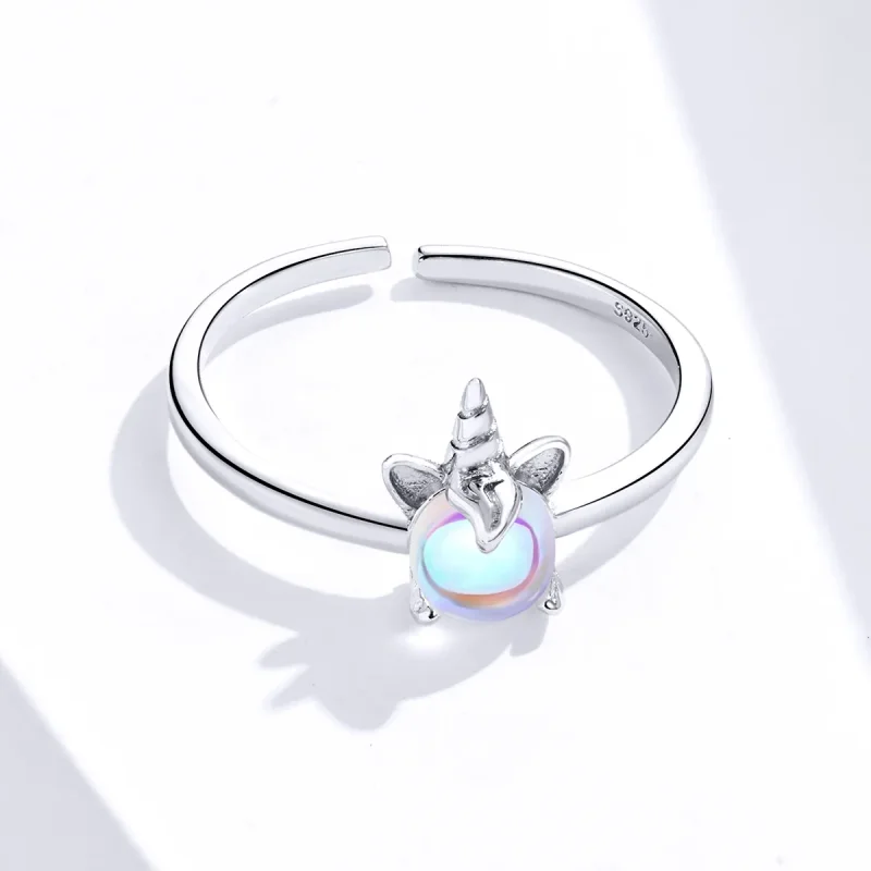 (immagine per) Anello aperto tipo Pandora Unicorno fantasia - SCR642 - Visualizza 3