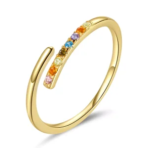 (immagine per) Anello aperto tipo Pandora Zirconia cubica semplice - SCR748