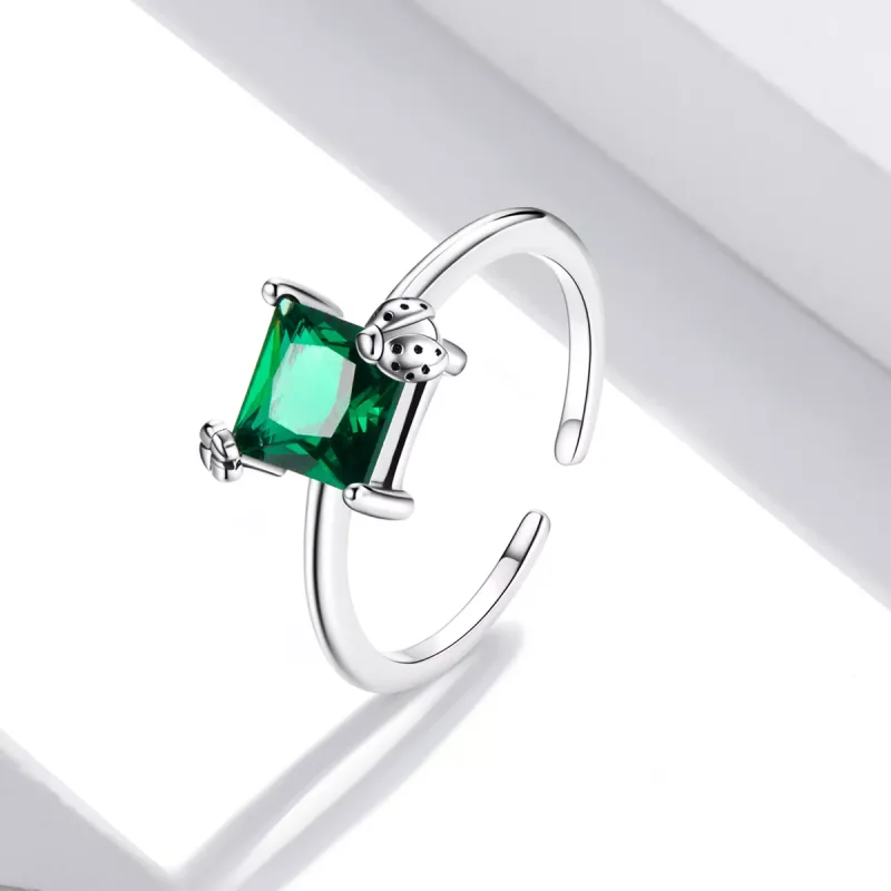(immagine per) Anello aperto tipo Pandora Zirconio verde - SCR754 - Visualizza 2