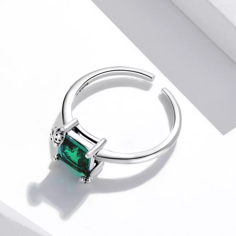 (immagine per) Anello aperto tipo Pandora Zirconio verde - SCR754 - Visualizza 3