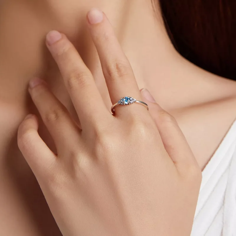 (immagine per) Anello tipo Pandora Amore eterno - SCR534-BU - Visualizza 4