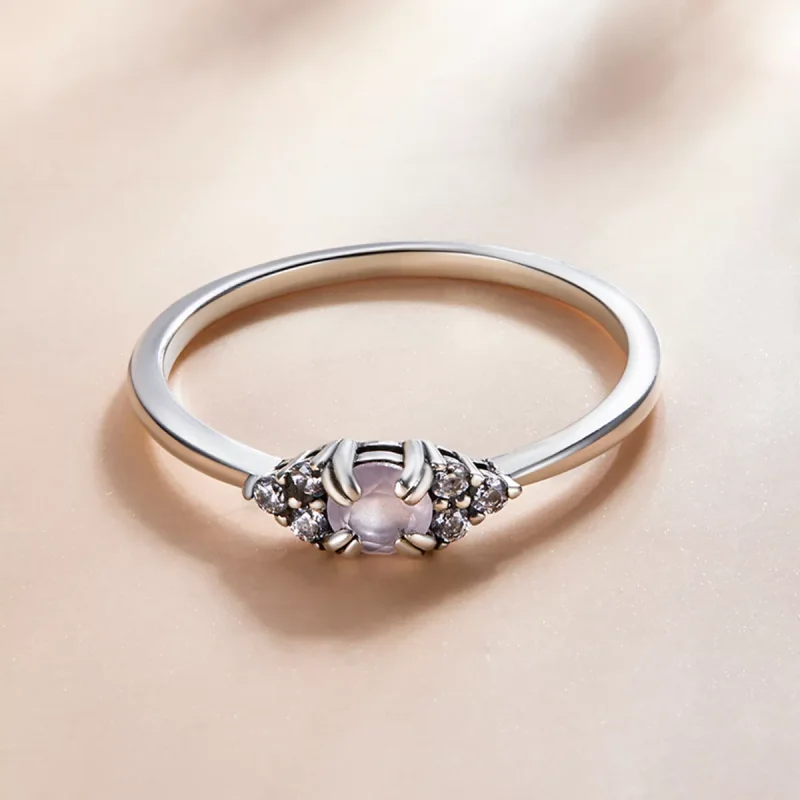(immagine per) Anello tipo Pandora Amore eterno - SCR534-PK - Visualizza 3