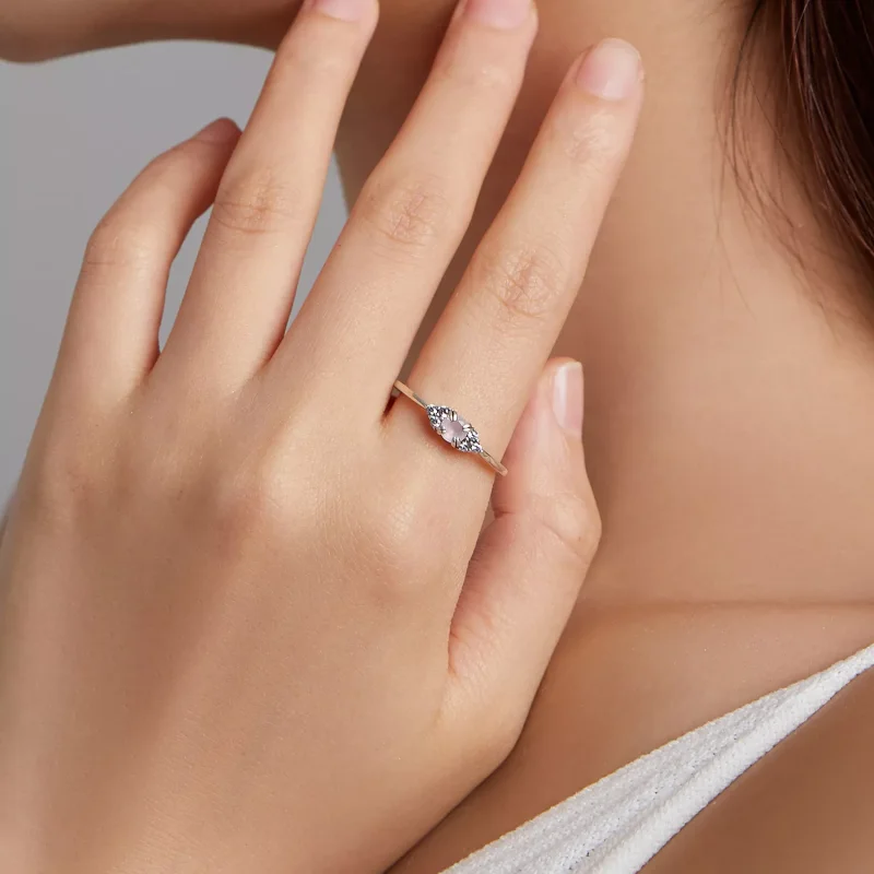 (immagine per) Anello tipo Pandora Amore eterno - SCR534-PK - Visualizza 5