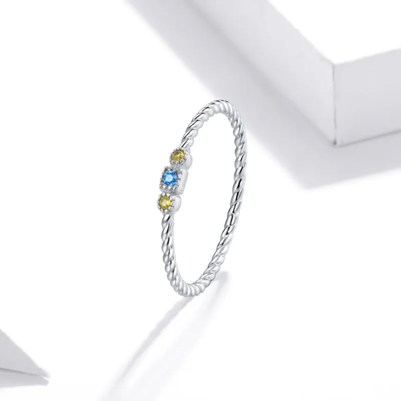 (immagine per) Anello tipo Pandora Amore per l'arcobaleno - SCR721 - Visualizza 2