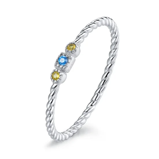 (immagine per) Anello tipo Pandora Amore per l'arcobaleno - SCR721