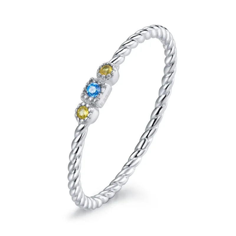 (immagine per) Anello tipo Pandora Amore per l'arcobaleno - SCR721