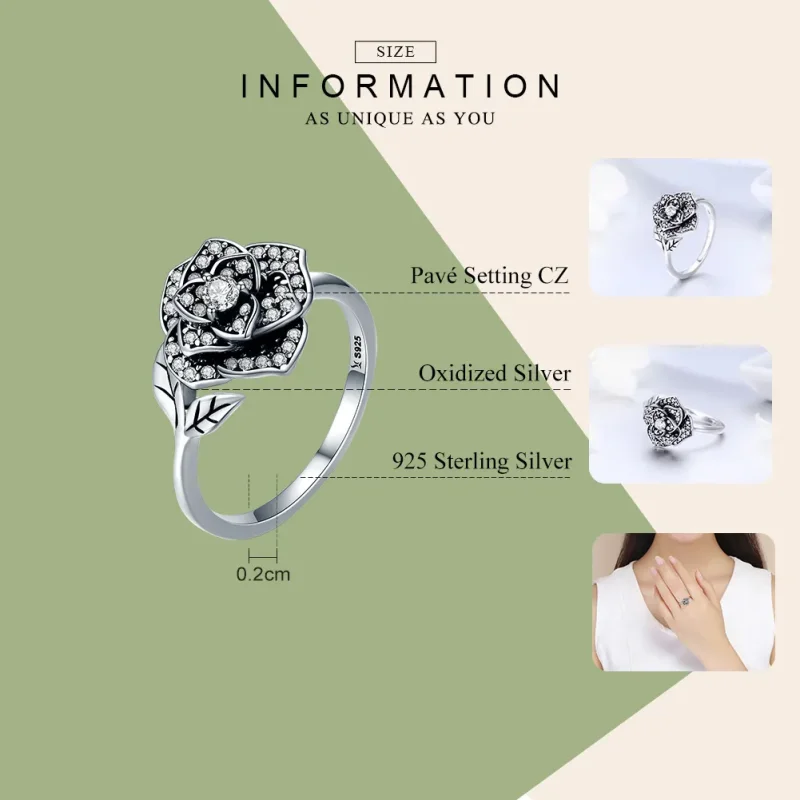 (immagine per) Anello tipo Pandora Amore rosa - SCR382 - Visualizza 4