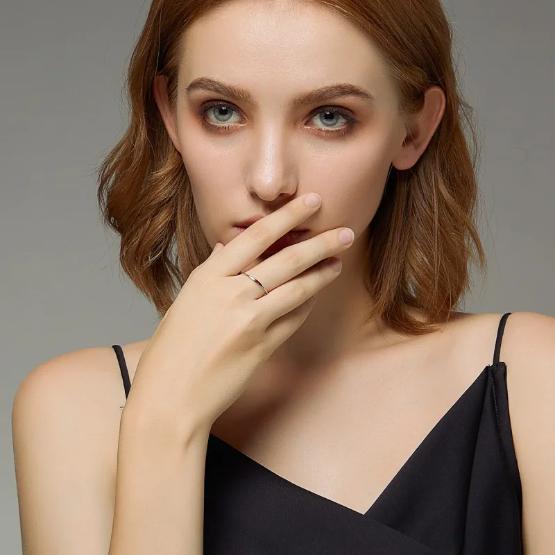 (immagine per) Anello tipo Pandora Amore semplice - SCR620 - Visualizza 7