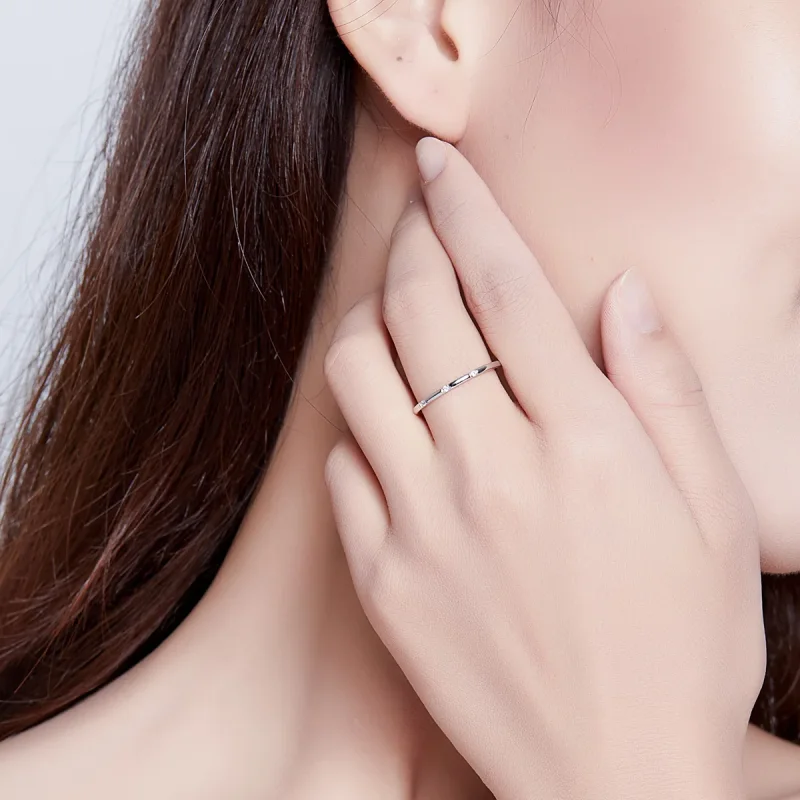 (immagine per) Anello tipo Pandora Anello sottile - SCR591 - Visualizza 6