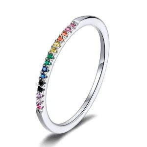 (immagine per) Anello tipo Pandora Arcobaleno - SCR583